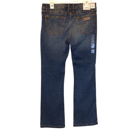 Wrangler Women's Retro Mae Mid Rise Stretch Boot Cut Jeans Size 13x32 - Picture 6 of 10